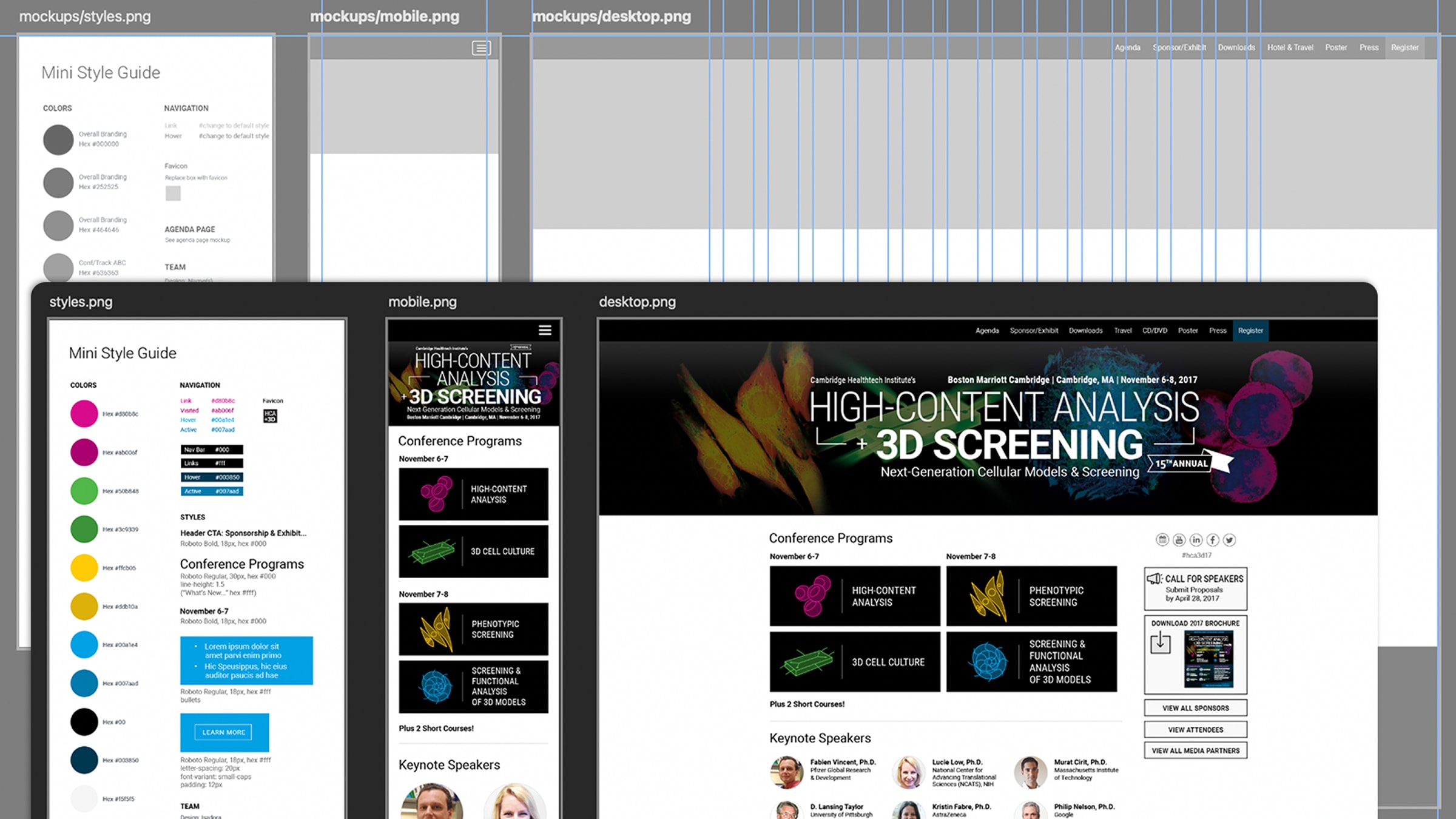 Design system master templates and tokens for conference branding