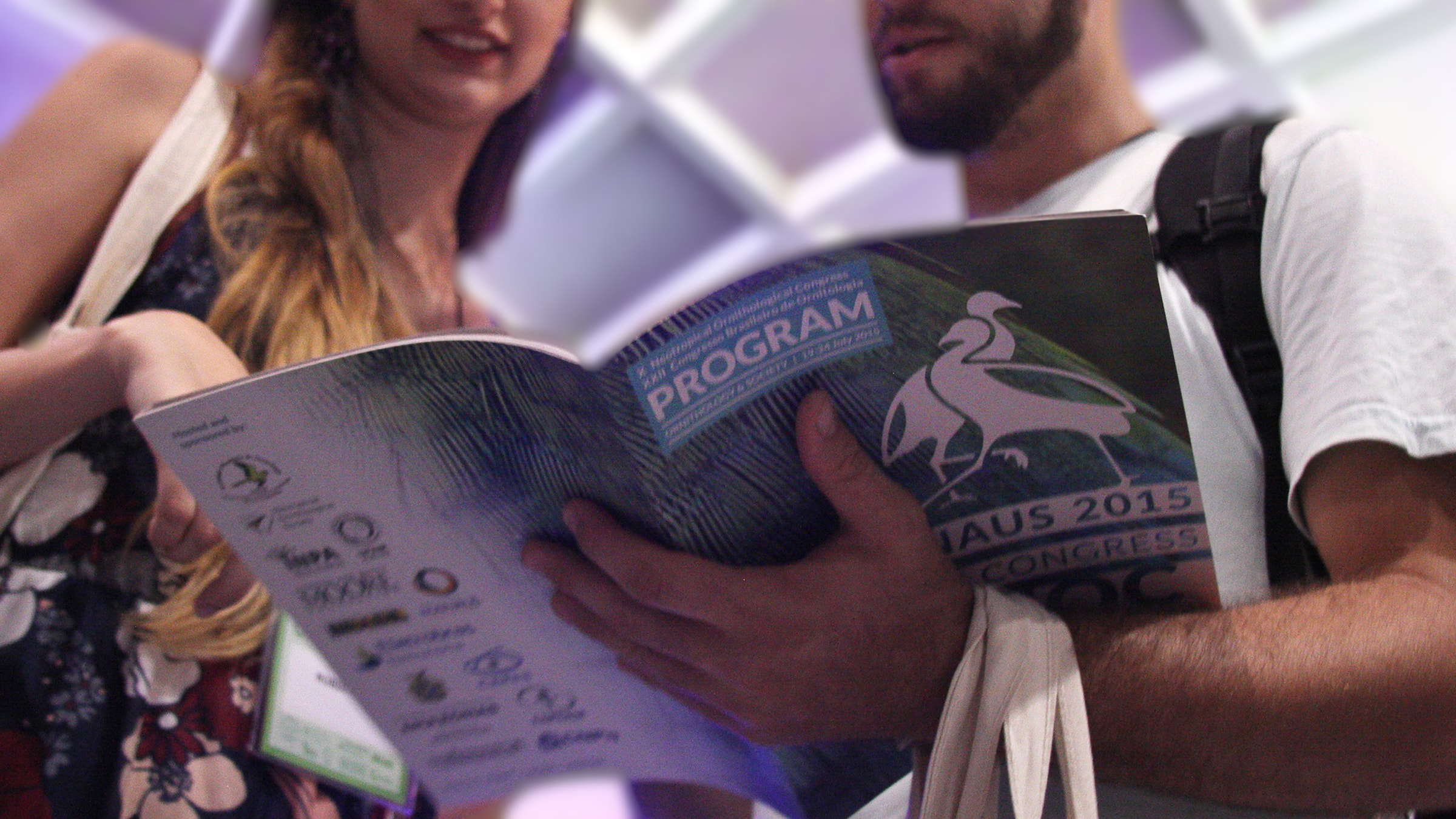 Event program for self-guided navigation and detailed session information