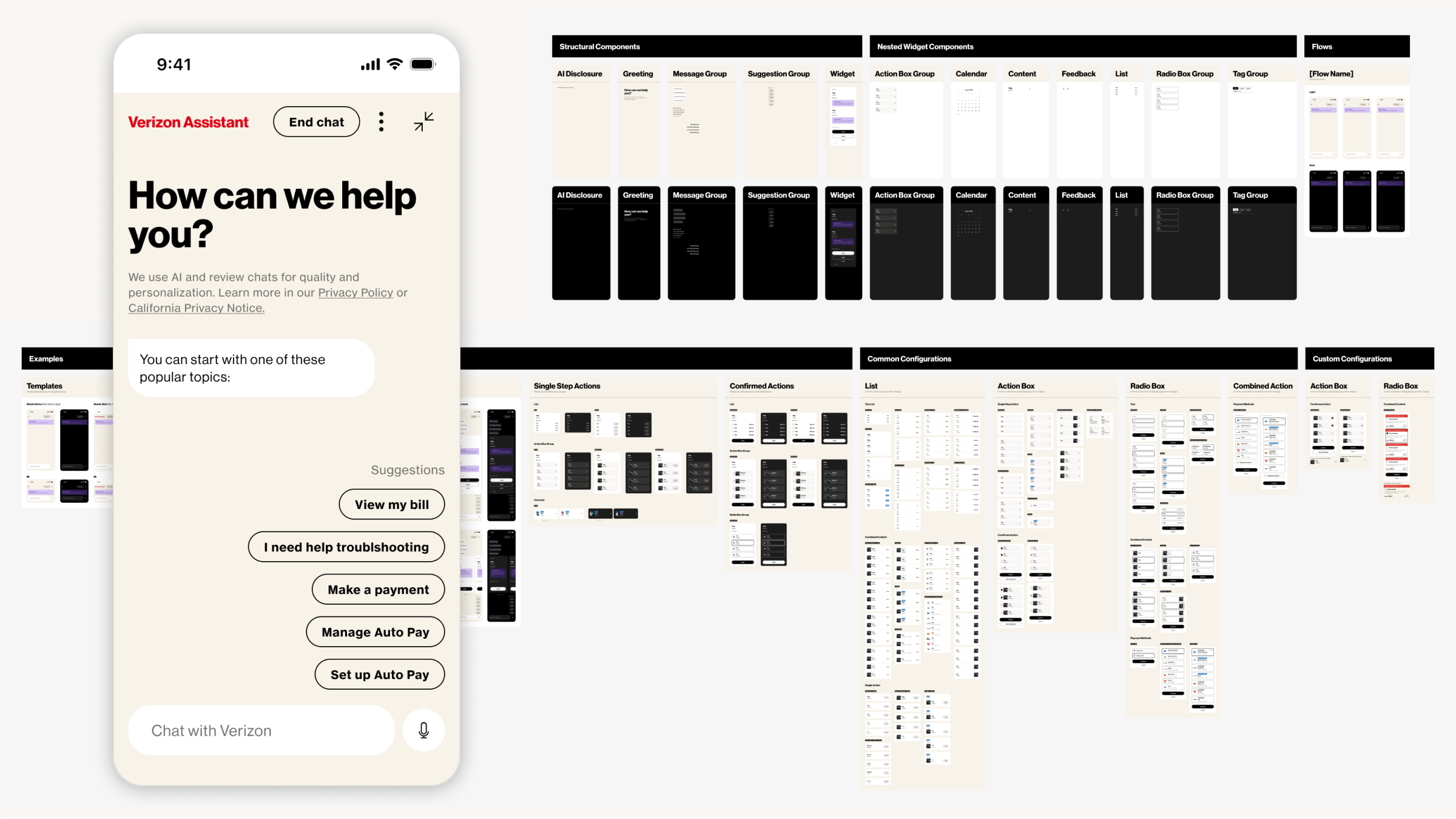 Component sticker sheet organized for rapid copy-and-paste layout assembly